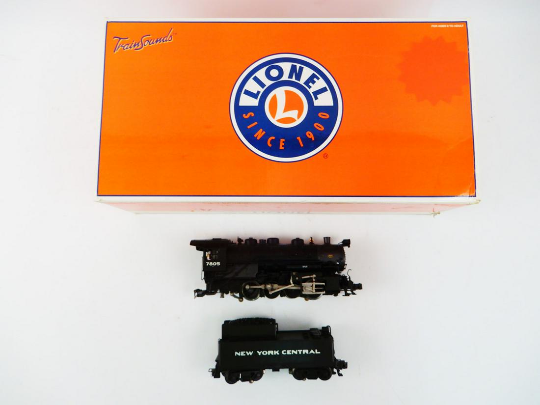 2000's Lionel O Gauge 0-8-0 die-cast steam engine and: 2000's Lionel O Gauge 0-8-0 die-cast steam engine and tender in OB. Engine and tender are black painted die cast metal lettered for the NYC. They are in Excellent condition. OB shows heavy shelf wear.