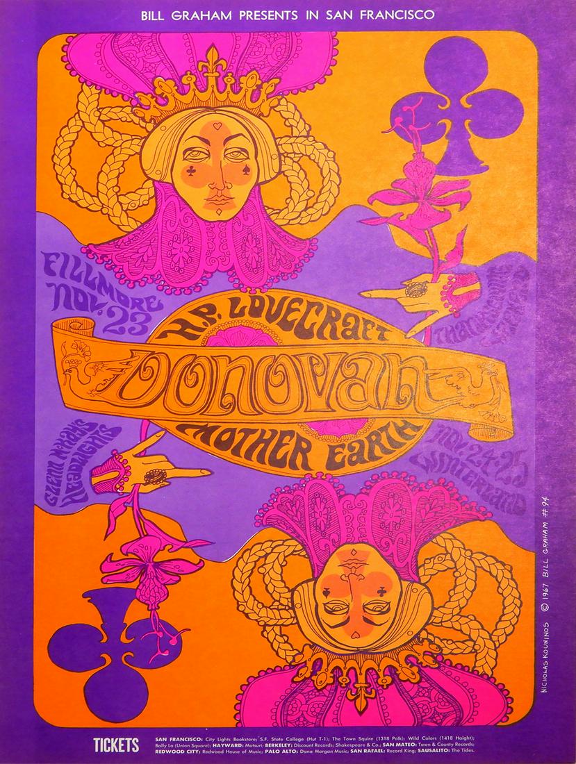 Donovan Winterland Ballroom concert poster (1 of 1)
