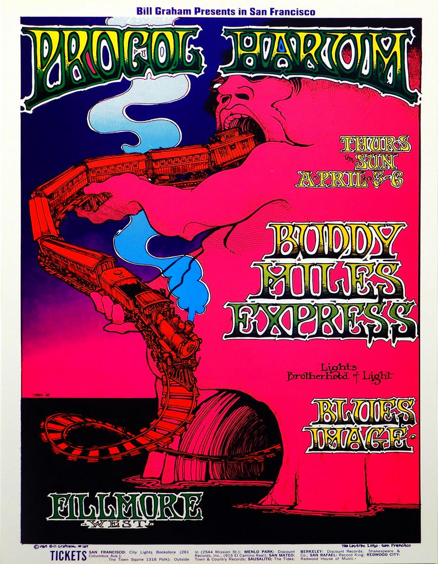 Procol Harum Fillmore West concert poster (1 of 1)