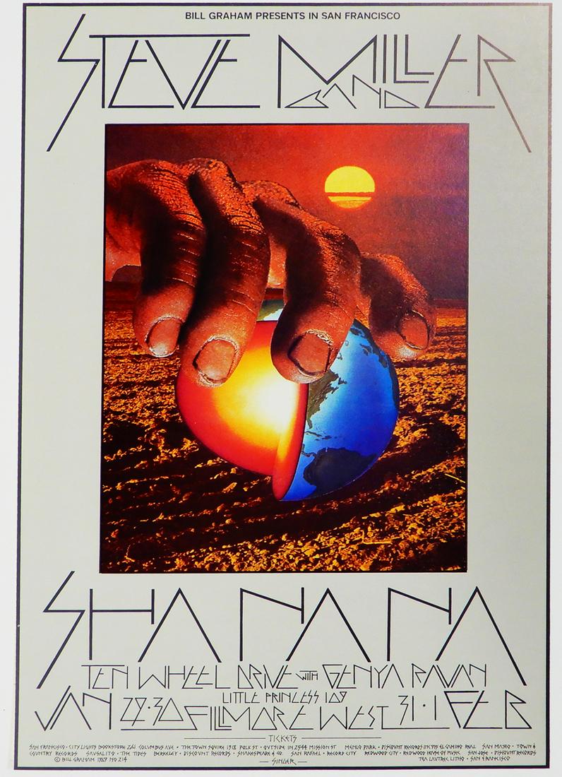 Steve Miller Band Fillmore West concert poster (1 of 1)