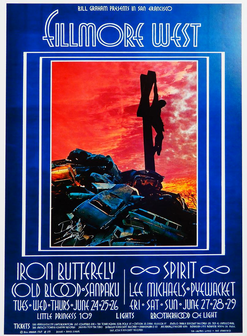 Iron Butterfly Fillmore West concert poster (1 of 1)