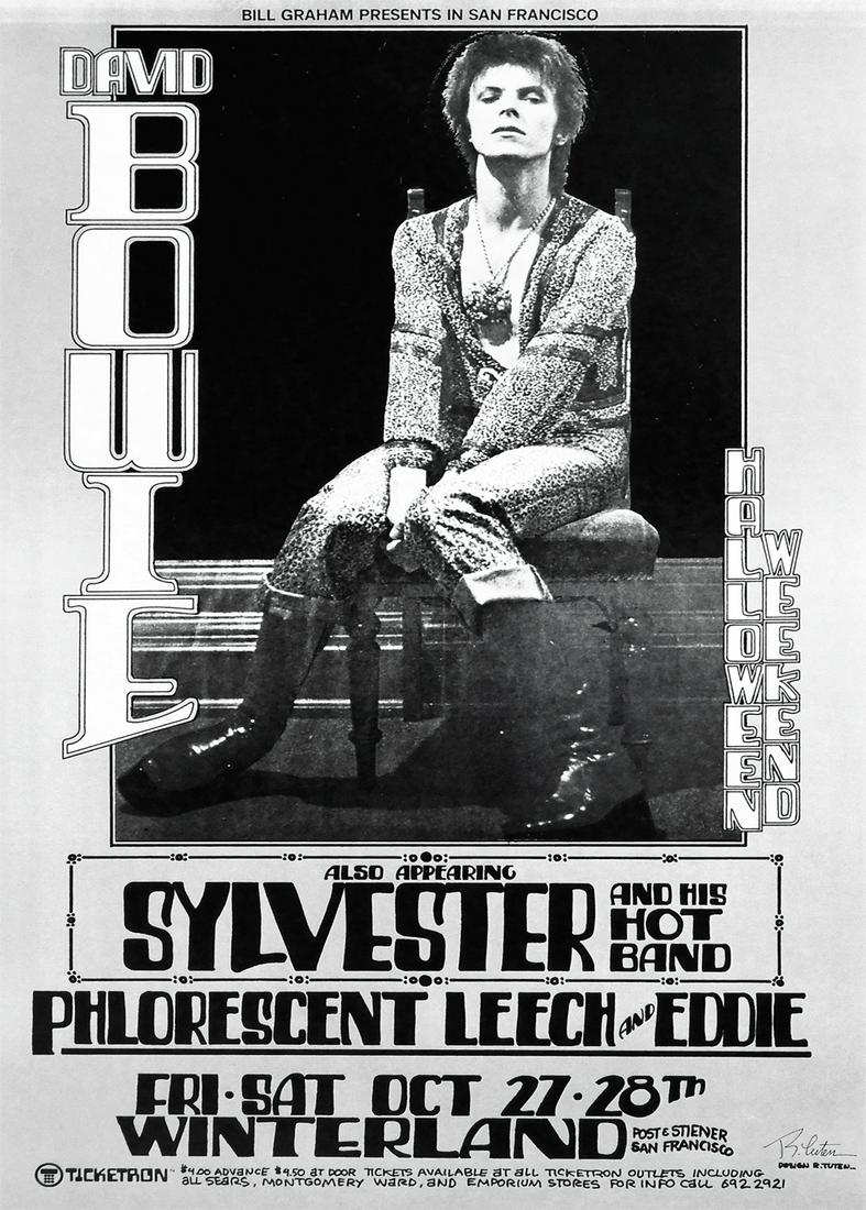 David Bowie Winterland Ballroom concert poster (1 of 2)