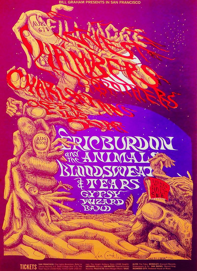 Chambers Brothers Fillmore West concert poster (1 of 2)