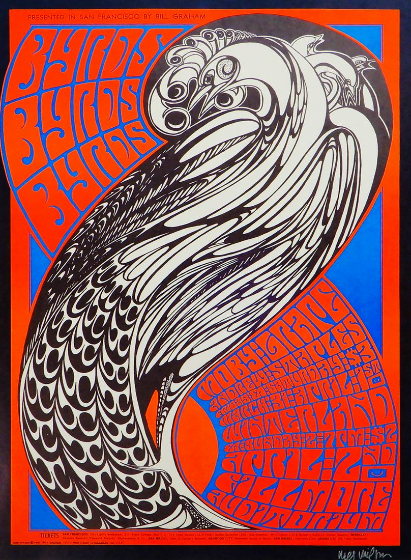 The Byrds Winterland Ballroom concert poster (1 of 2)
