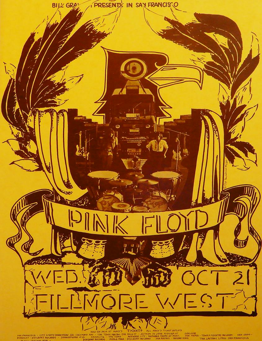 Pink Floyd Fillmore West concert poster (1 of 1)
