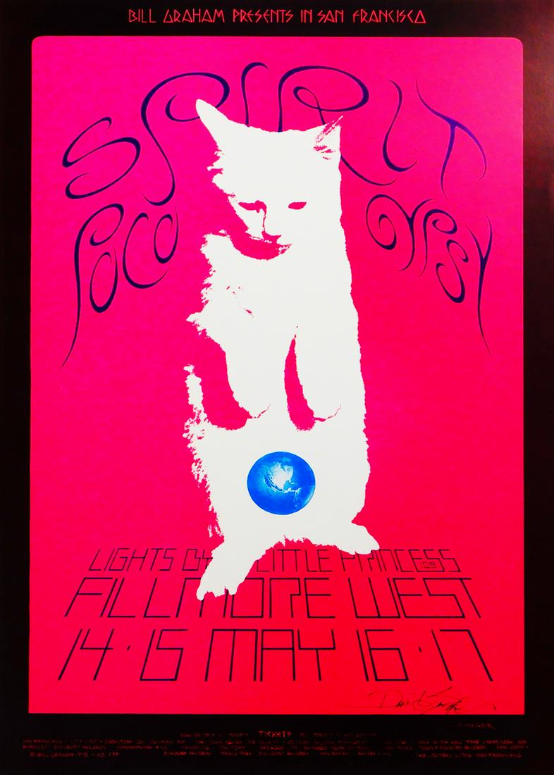 Spirit Fillmore West concert poster (1 of 2)