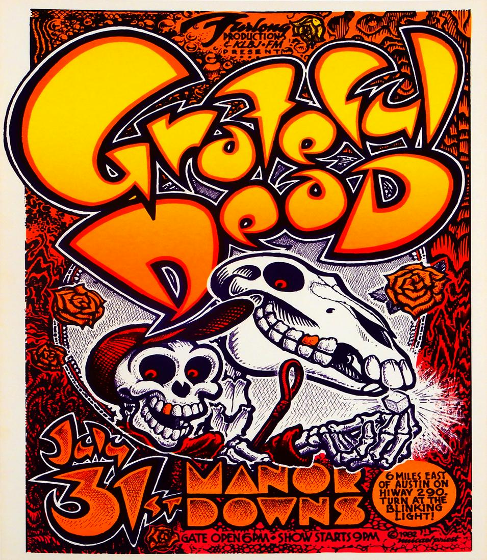 Grateful Dead "Acid Horse" Manor Downs Austin TX (1 of 1)