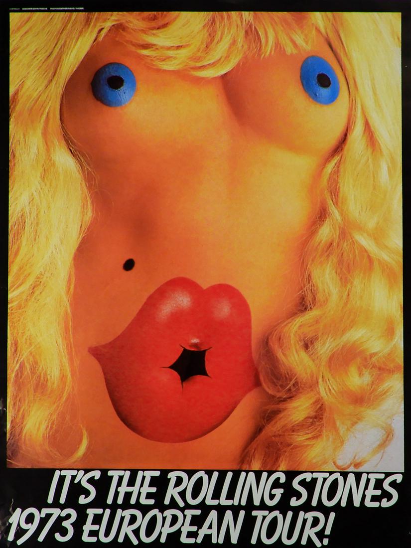 The Rolling Stones 1973 European Tour concert poster (1 of 1)