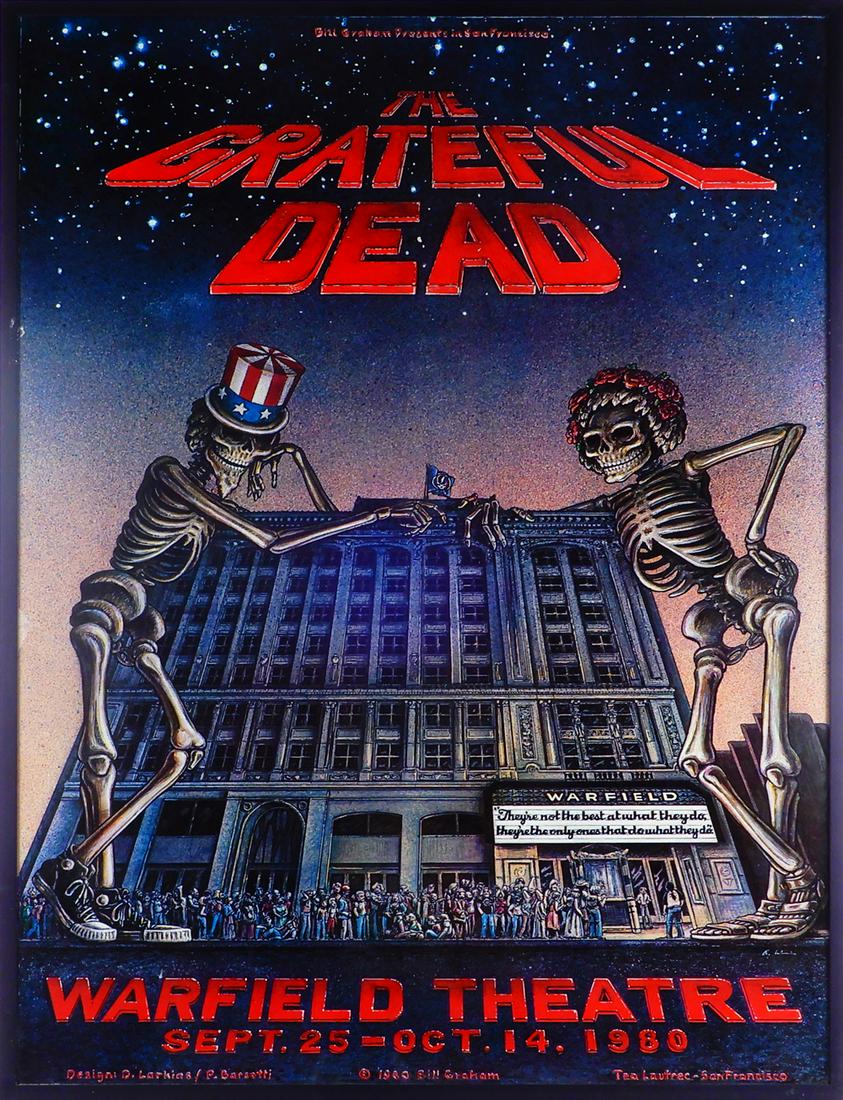 Grateful Dead Warfield Theater concert poster (1 of 1)