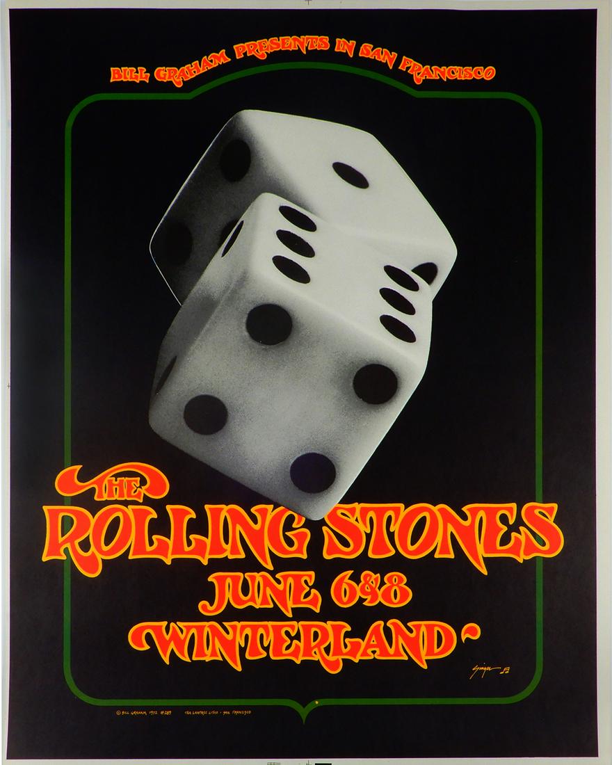 The Rolling Stones "Tumblin Dice" Winterland Ballroom (1 of 1)