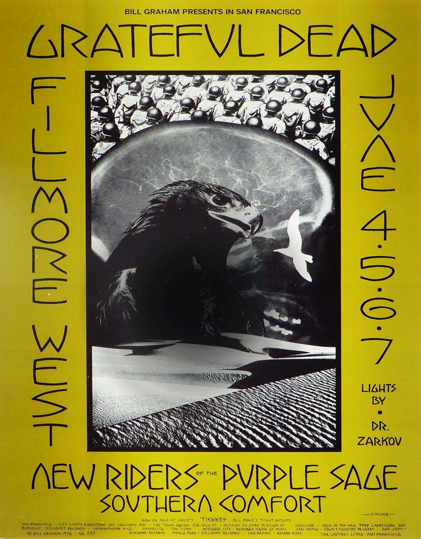 Grateful Dead Fillmore West concert poster (1 of 1)