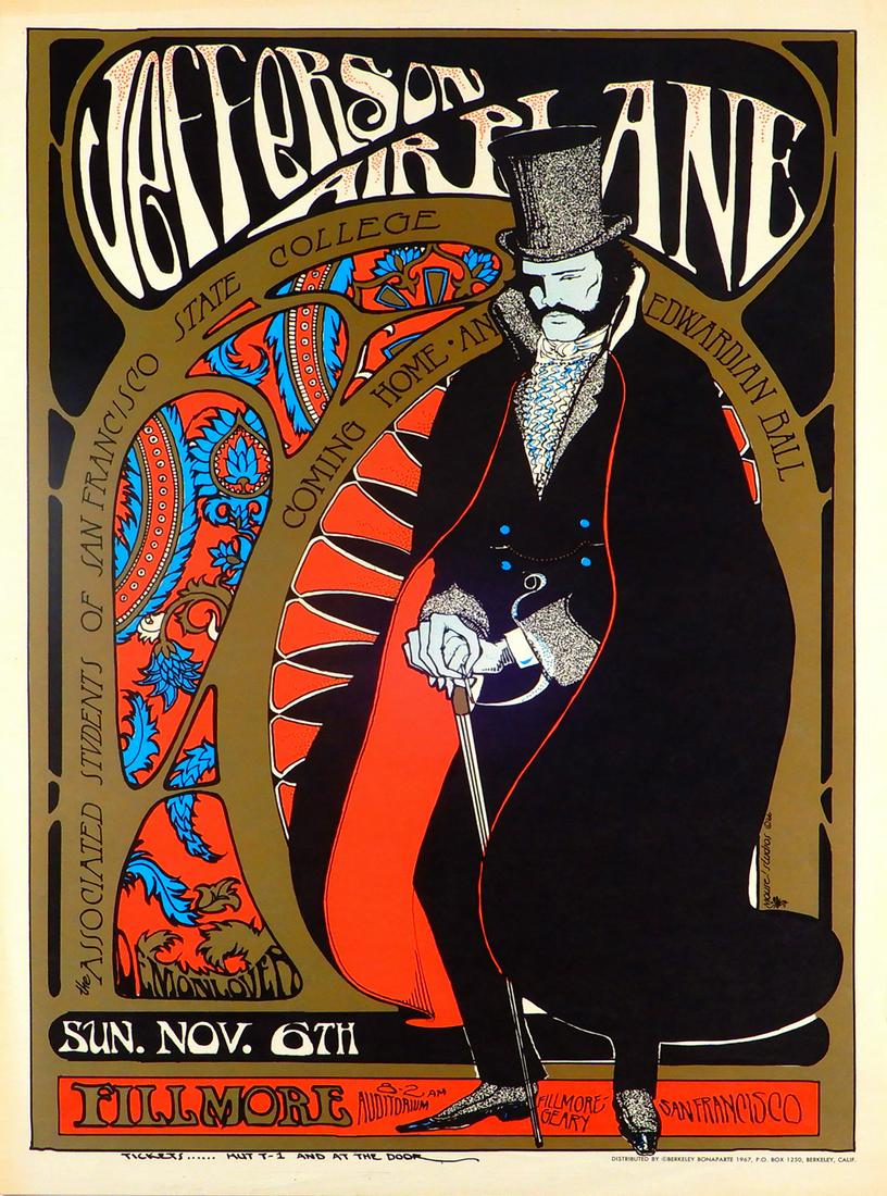 Jefferson Airplane "Edwardian Ball" concert poster (1 of 1)