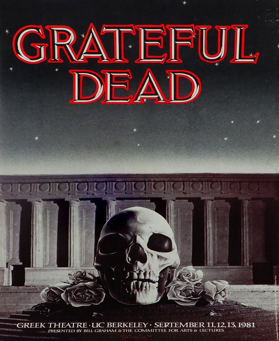 Grateful Dead Greek Theatre concert poster (Bill Graham (1 of 1)