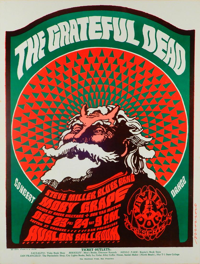 The Grateful Dead "Satyr" Avalon Ballroom concert (1 of 1)