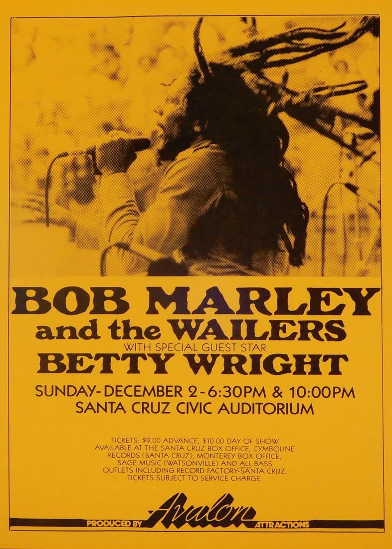Bob Marley and the Wailers Santa Cruz Civic Auditorium (1 of 1)