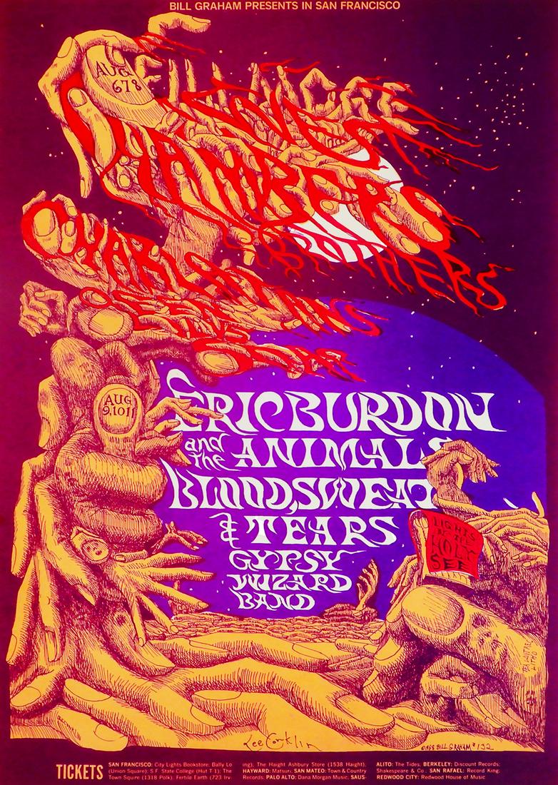 Chambers Brothers Fillmore West concert poster (1 of 2)