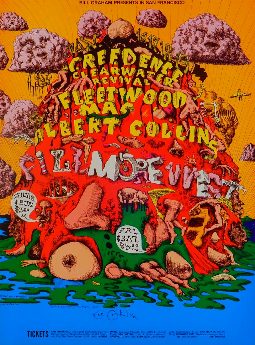 Creedence Clearwater Revival Fillmore West concert (1 of 2)