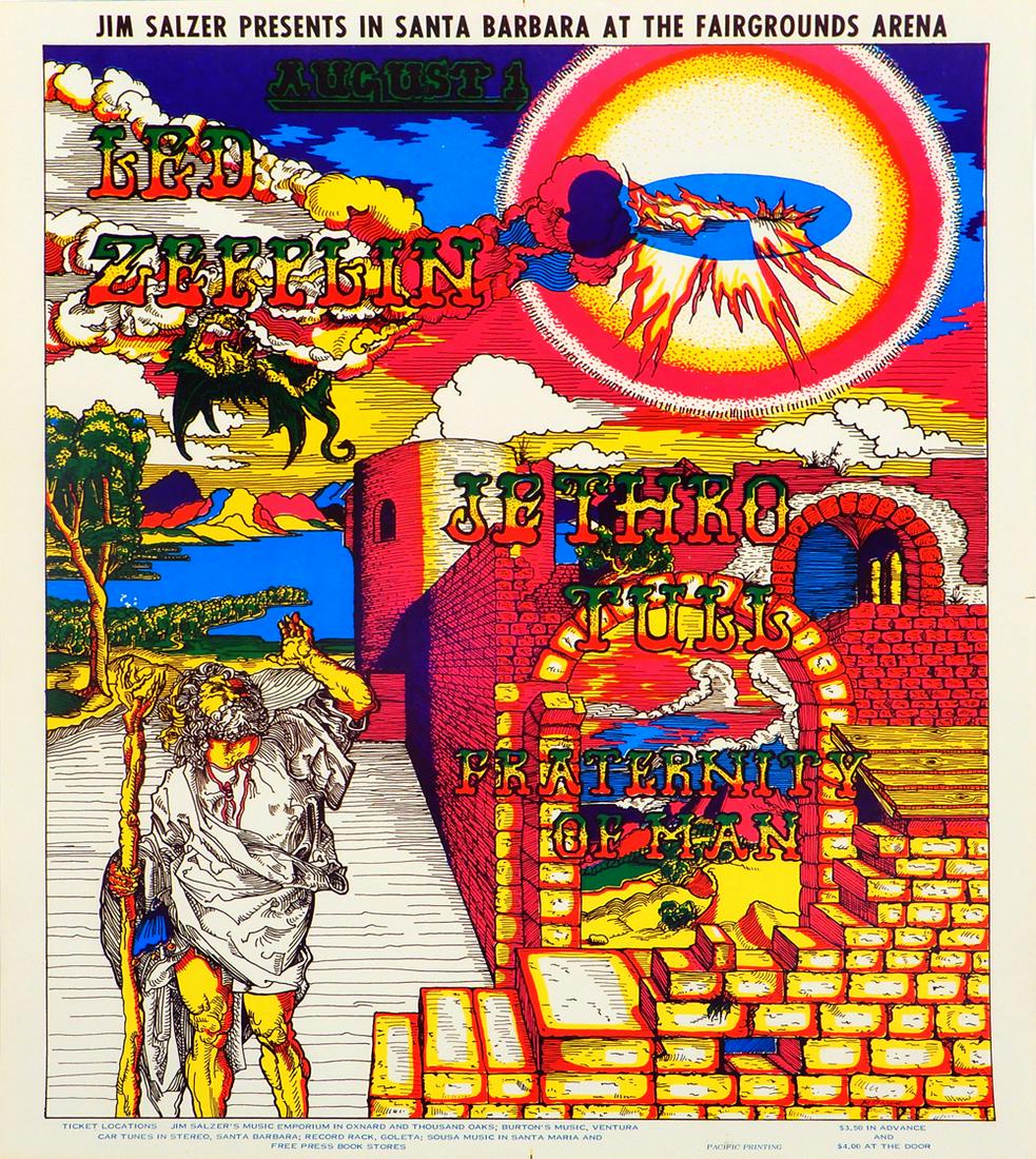 Led Zeppelin Earl Warren Showgrounds Santa Barbara, CA (1 of 1)