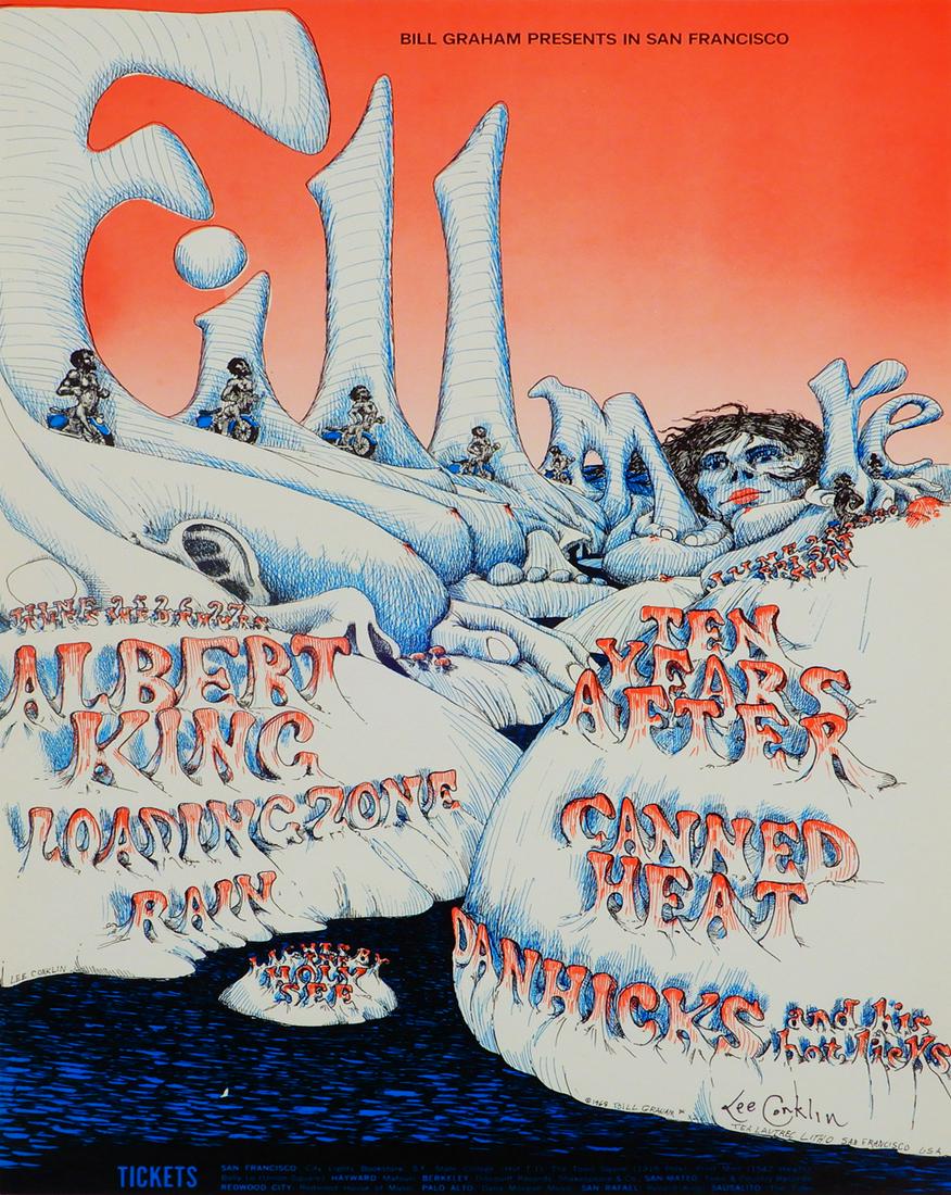 Albert King Fillmore Auditorium concert poster (1 of 2)
