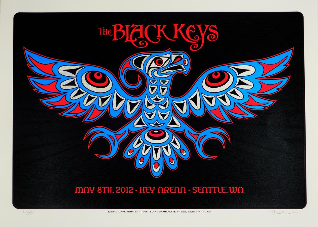 The Black Keys Key Arena Seattle, WA concert poster (1 of 4)