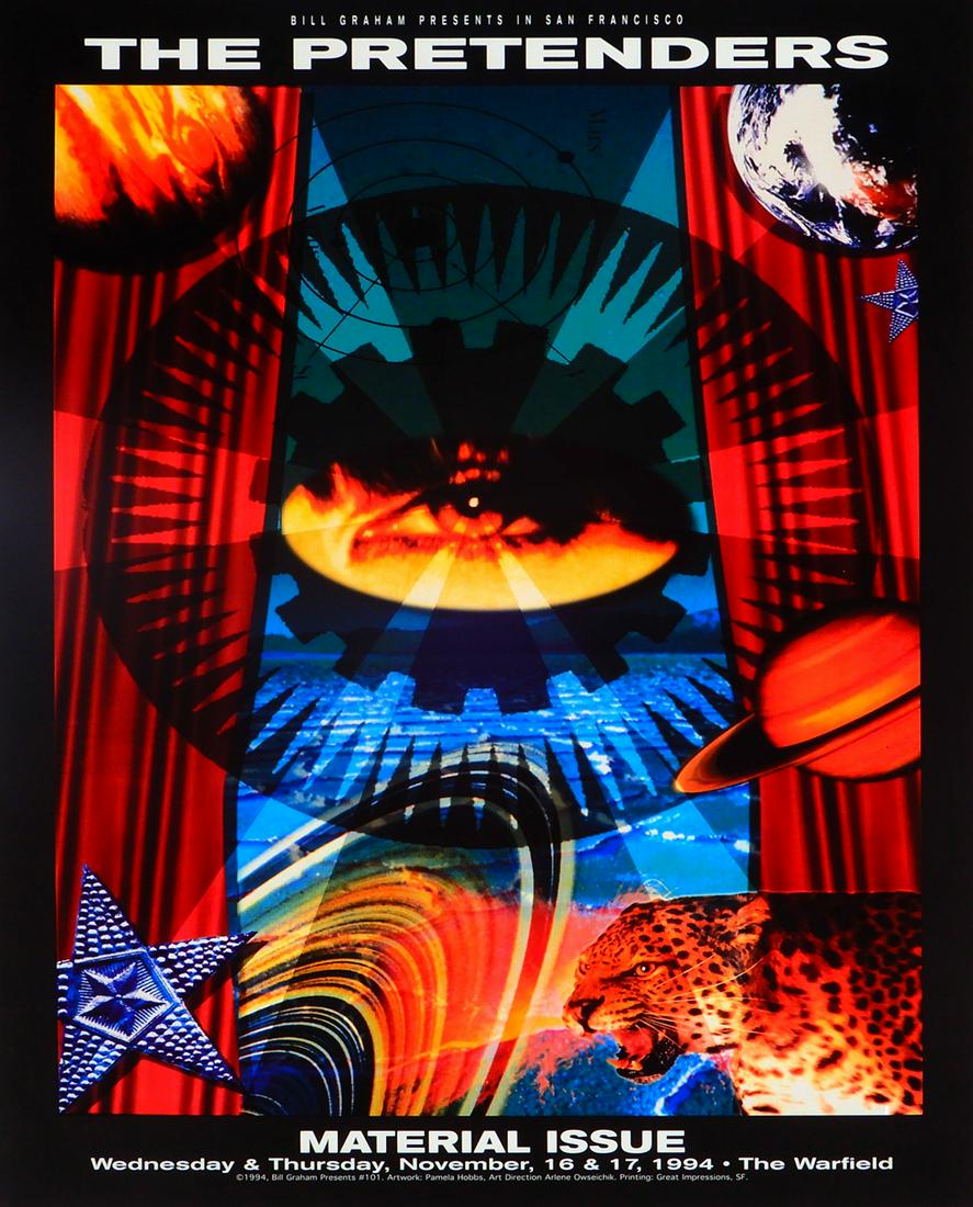 The Pretenders Warfield Theater concert poster (1 of 1)