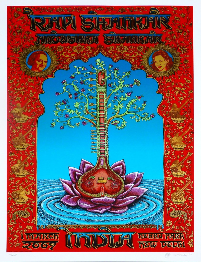 Ravi Shankar Nehru Park New Delhi India concert poster (1 of 2)