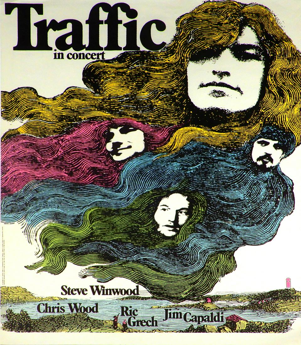 Traffic in Concert poster (Island Records, 1971) (1 of 1)