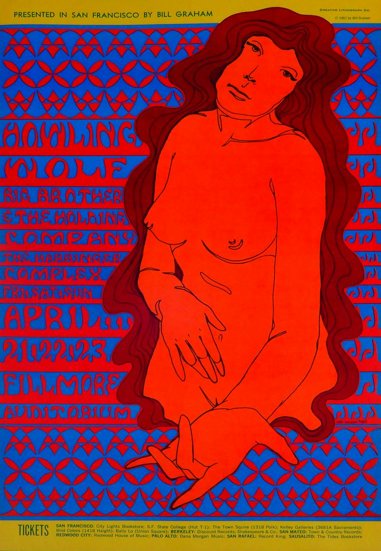 Howlin' Wolf Fillmore Auditorium concert poster (1 of 1)