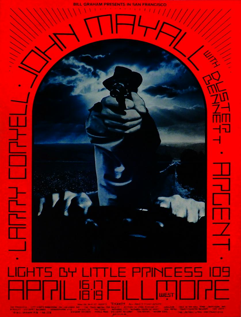 John Mayall Fillmore West concert poster (1 of 1)