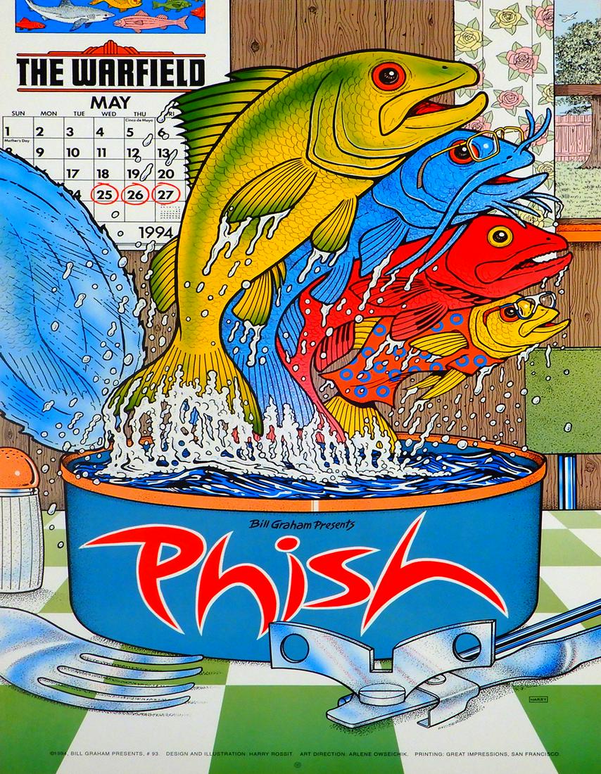 Phish Warfield Theatre concert poster (1 of 1)