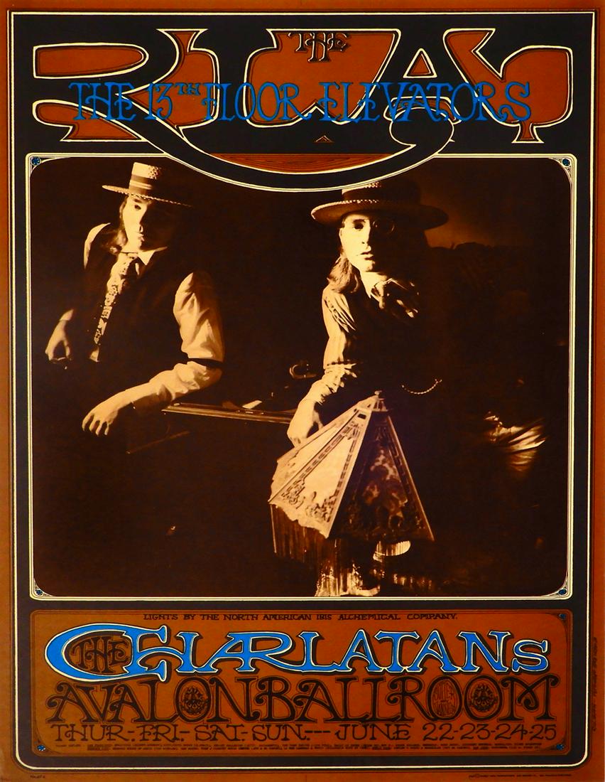 The Charlatans "RLAT" Avalon Ballroom concert poster (1 of 1)