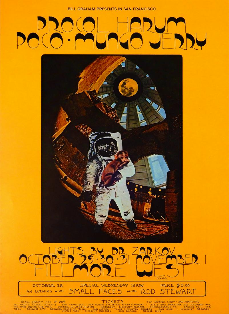 Procol Harum Fillmore West concert poster (1 of 1)