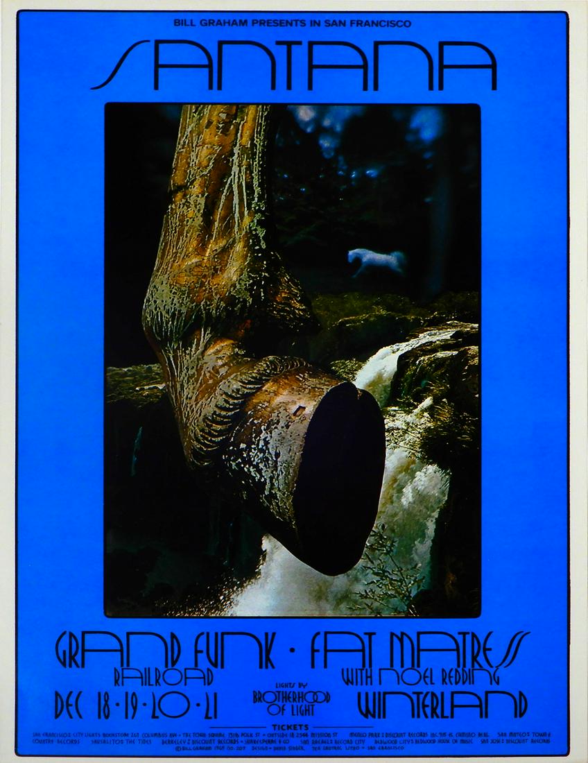 Santana Winterland Ballroom concert poster (1 of 1)