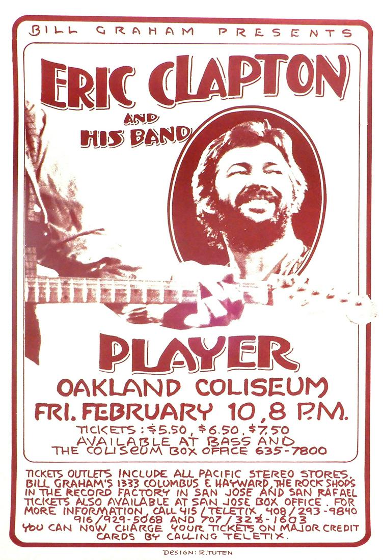 Eric Clapton and His Band Oakland Coliseum concert (1 of 1)