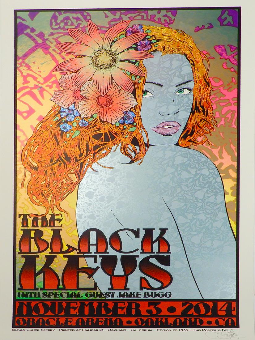 The Black Keys Oracle Arena Oakland, CA concert poster (1 of 2)