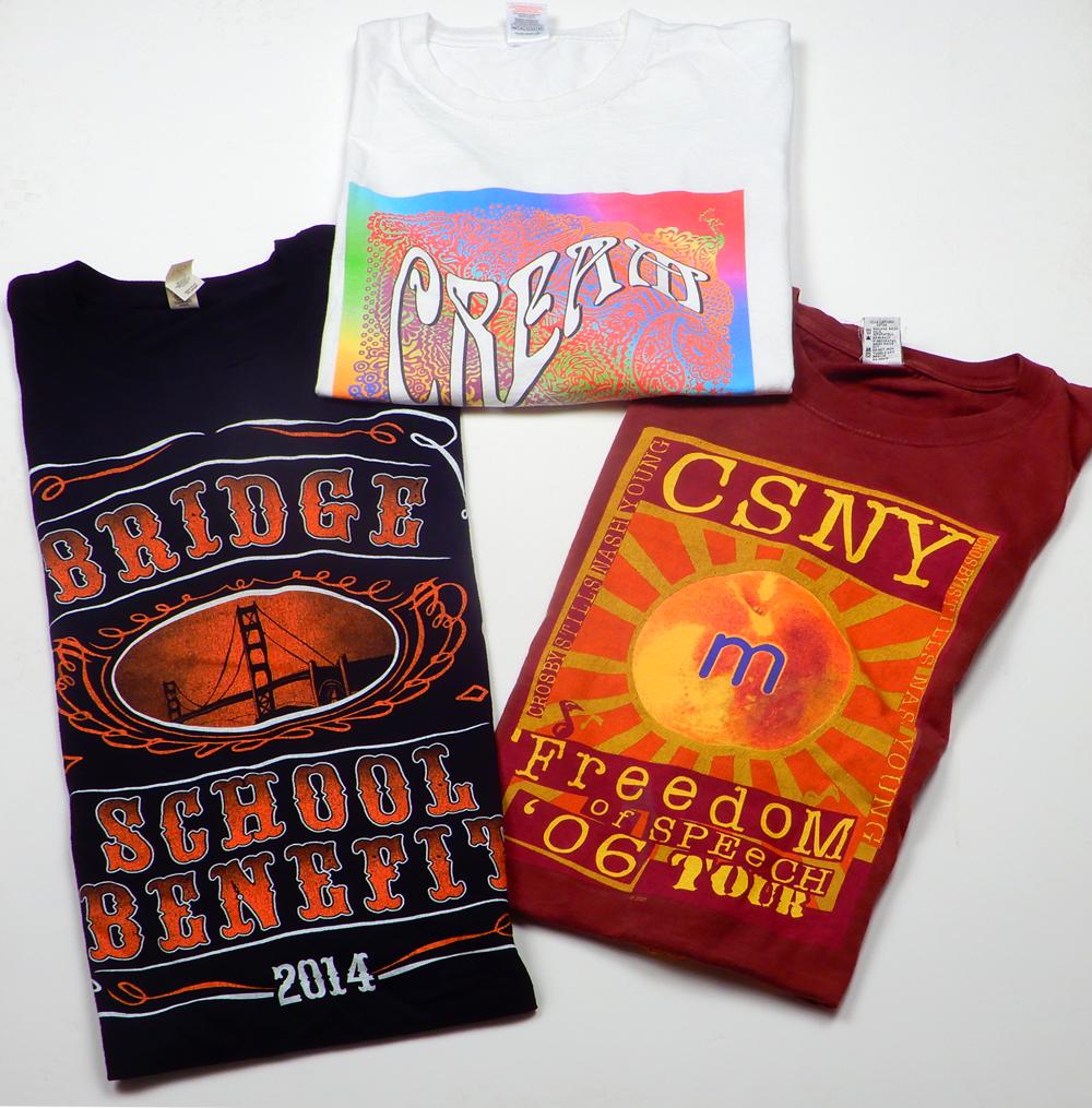 Group of three Men's XL Concert Tour T-Shirts (1 of 6)