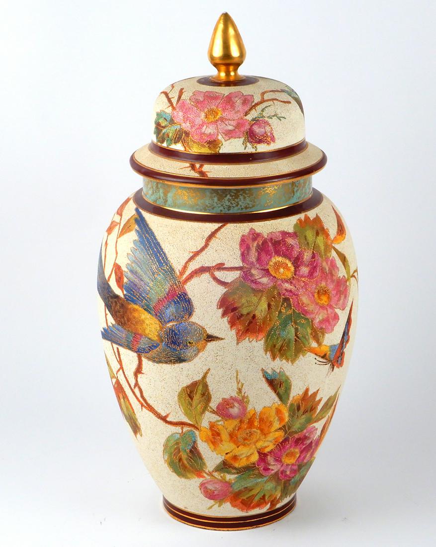 Antique English pottery ginger jar (1 of 5)