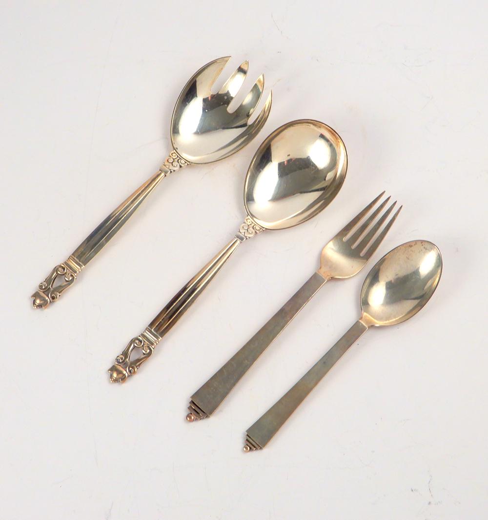 Georg Jensen sterling silver flatware grouping (1 of 1)