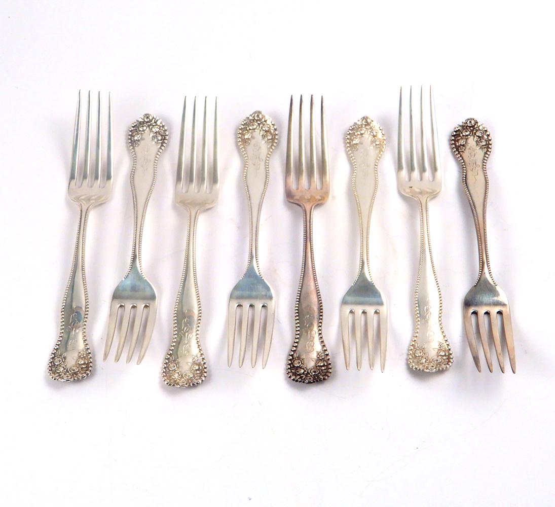 Eight Gorham sterling silver forks (1 of 2)