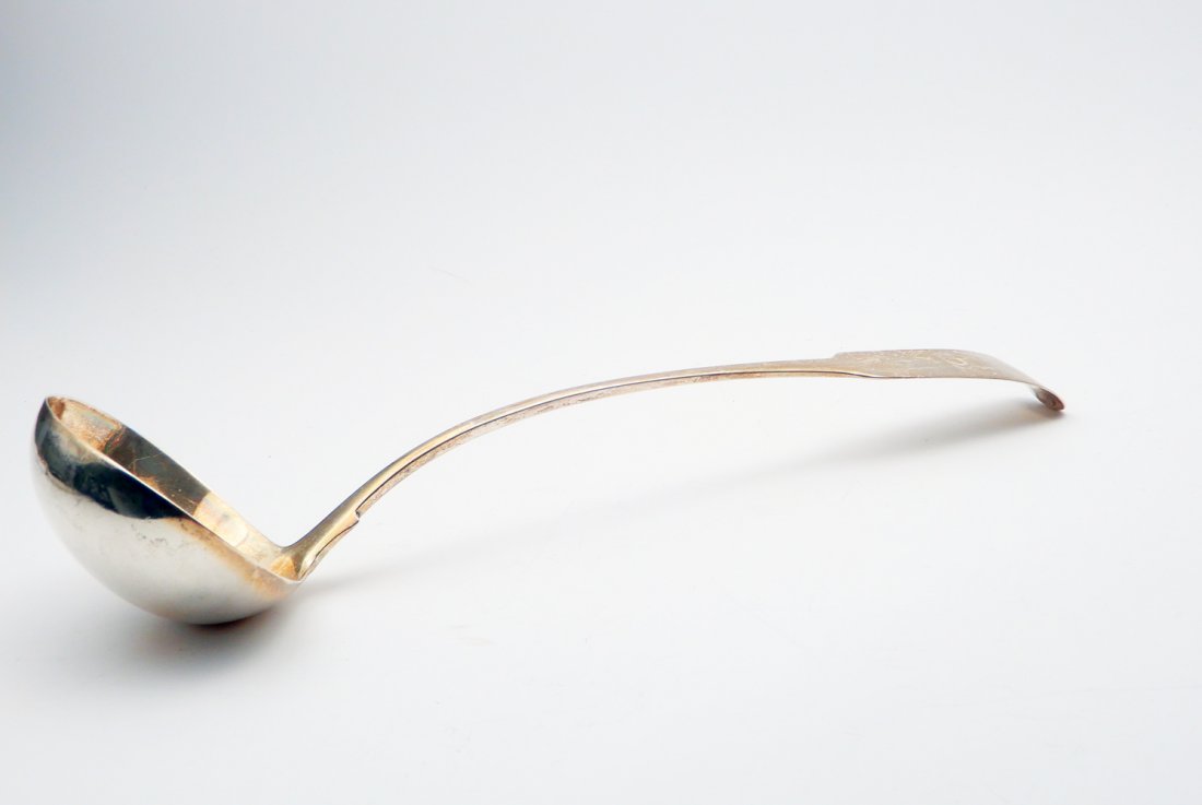 George III period Irish silver ladle (1 of 2)