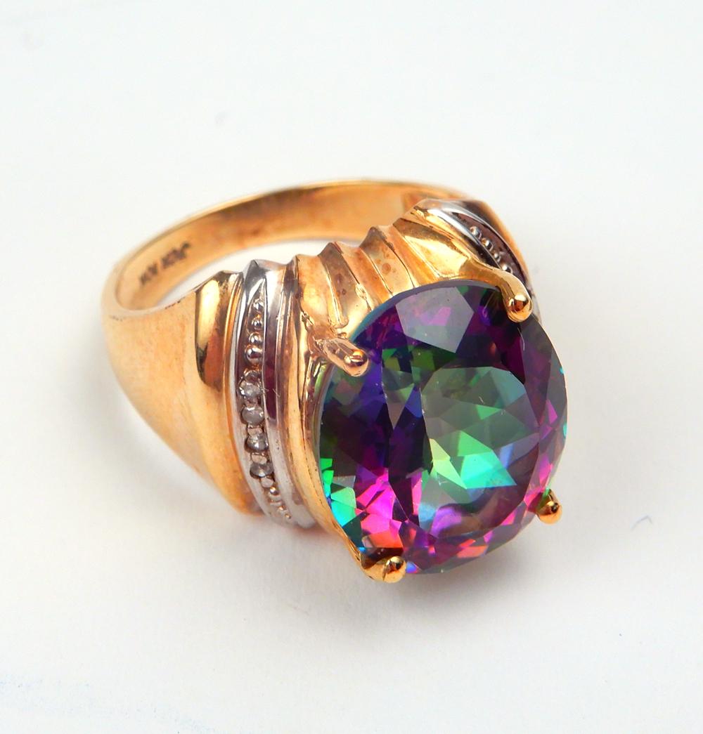 10k gold mystic topaz ring (1 of 4)