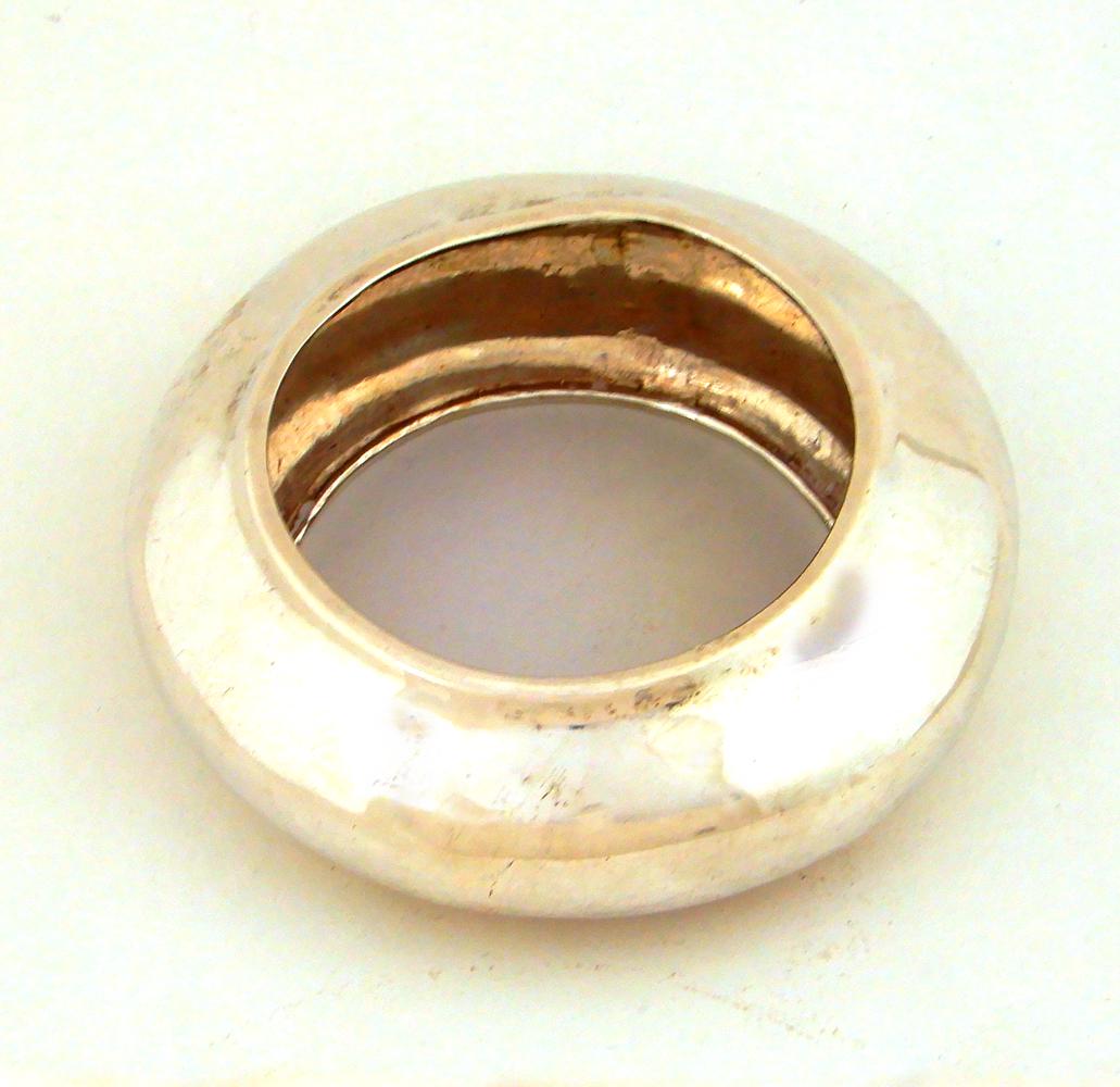 Modernist sterling silver bangle bracelet (1 of 1)