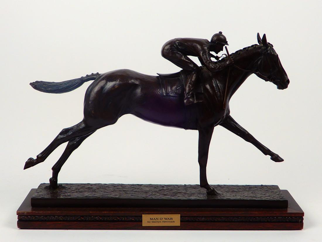 Marilyn Newmark bronze Man of War horse sculpture (1 of 1)