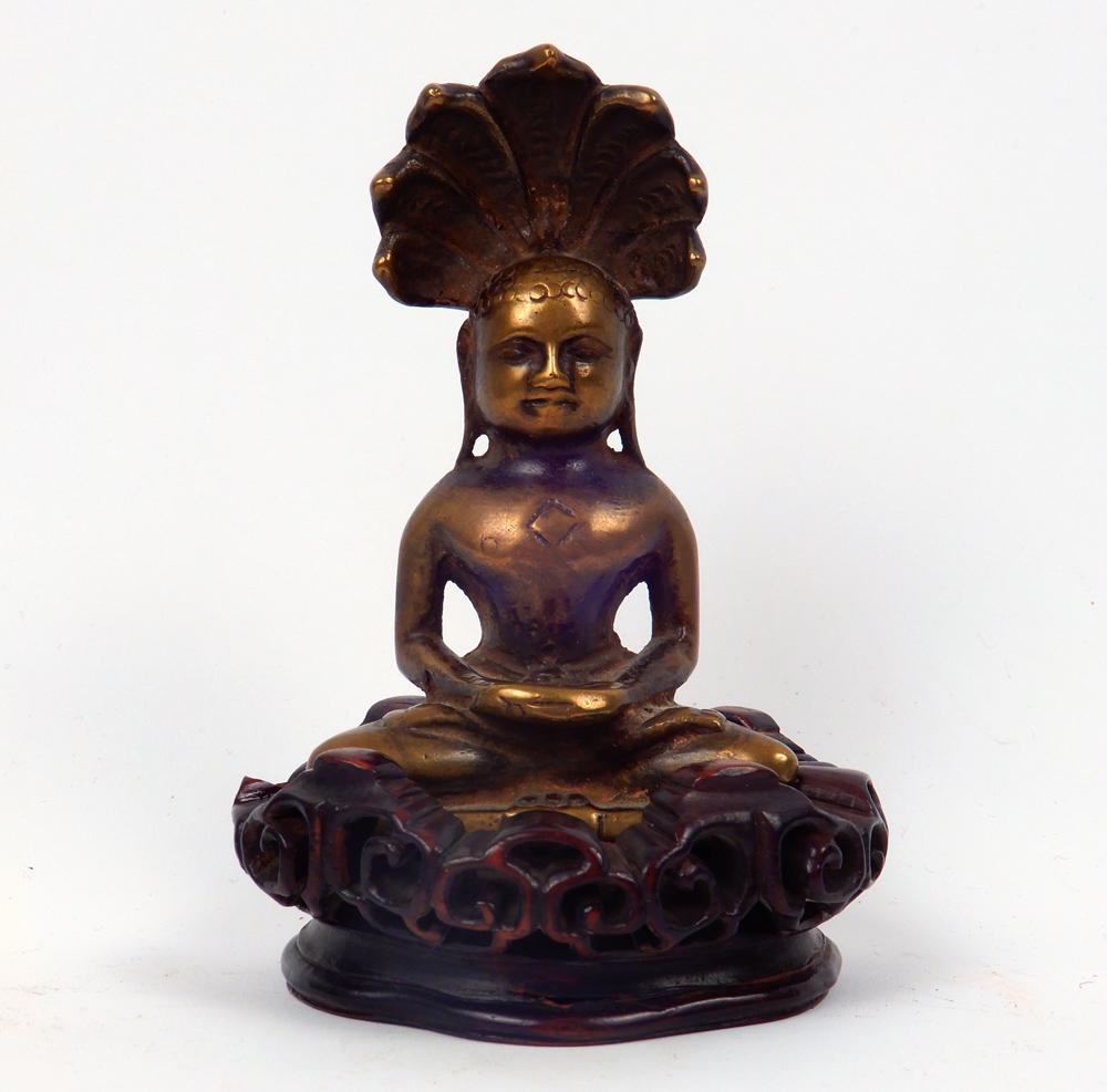 Antique Tibetan bronze deity figure (1 of 1)