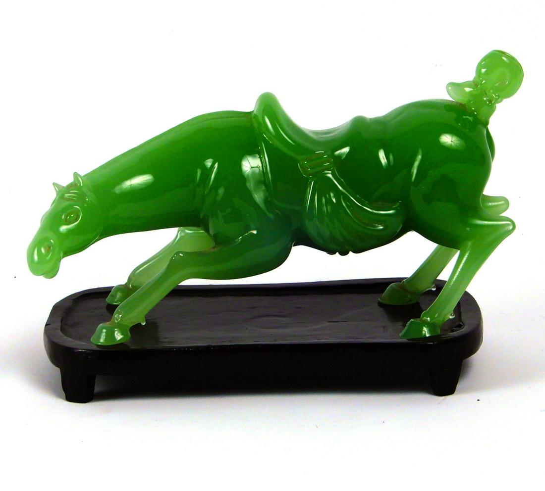 Contemporary Chinese Jade horse figure (1 of 1)