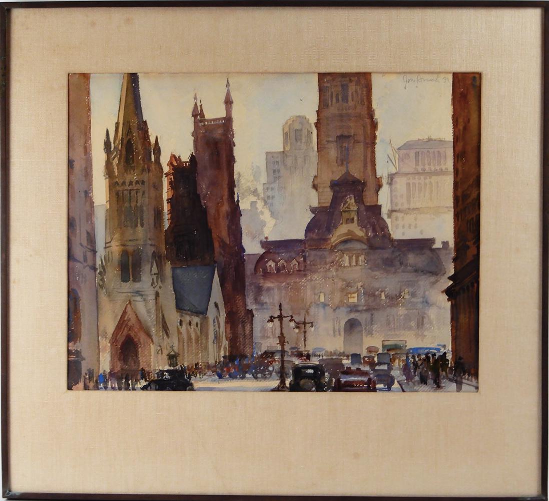 Joseph Hirsch watercolor on paper (1 of 3)