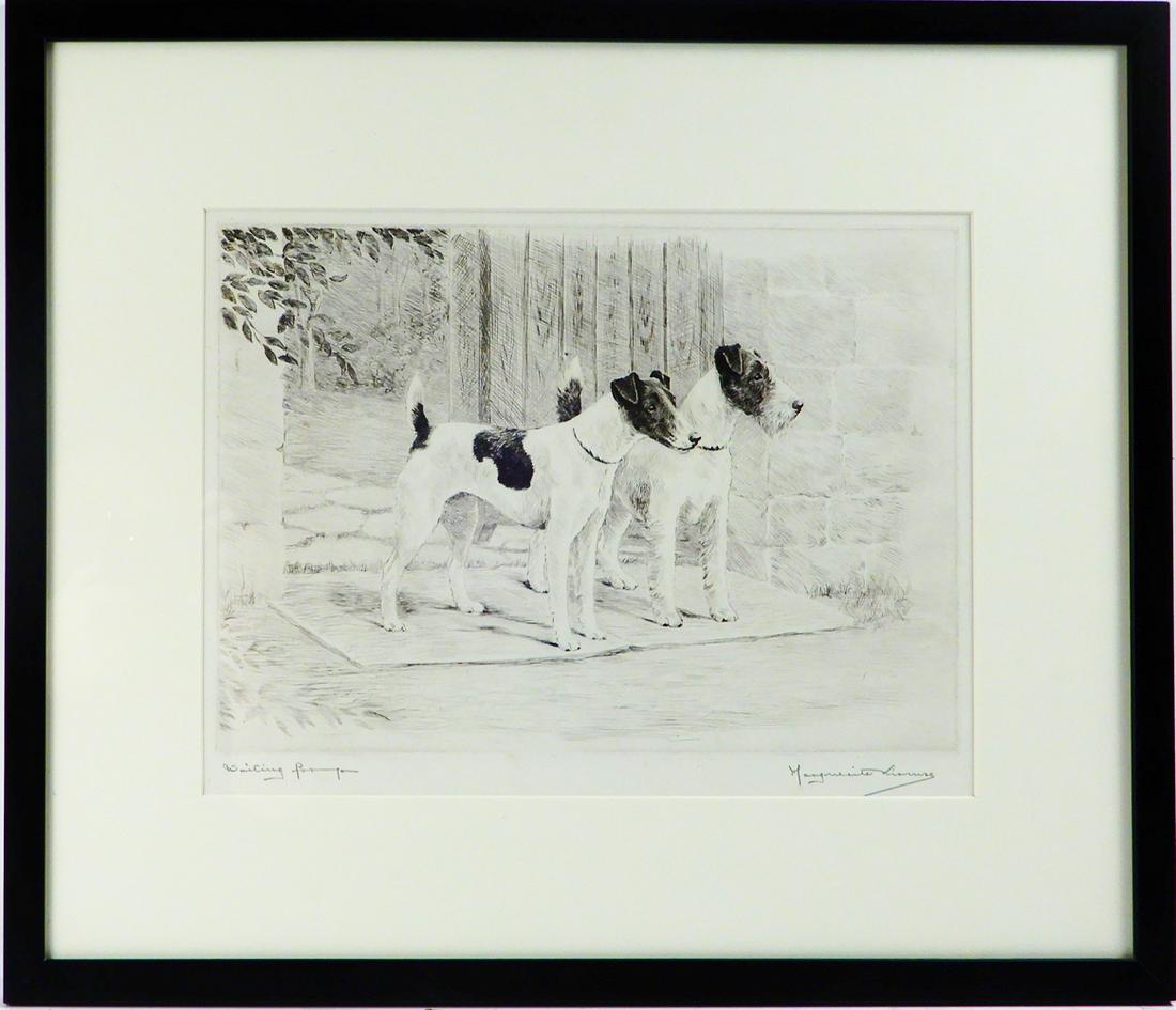 Marguerite Kirmse, two etchings on paper (1 of 5)