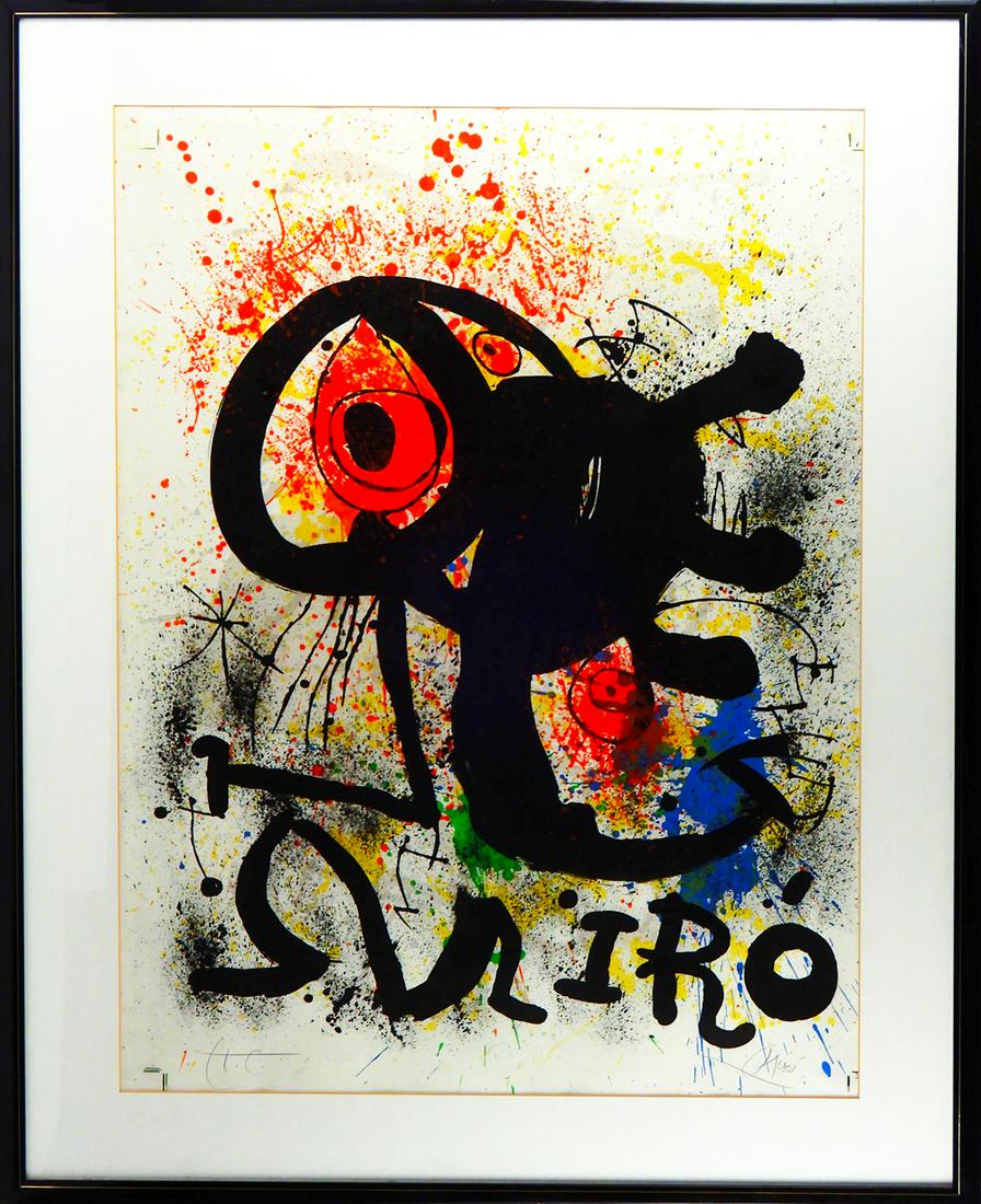 Large Joan Miro artist's proof on Arches paper (1 of 3)