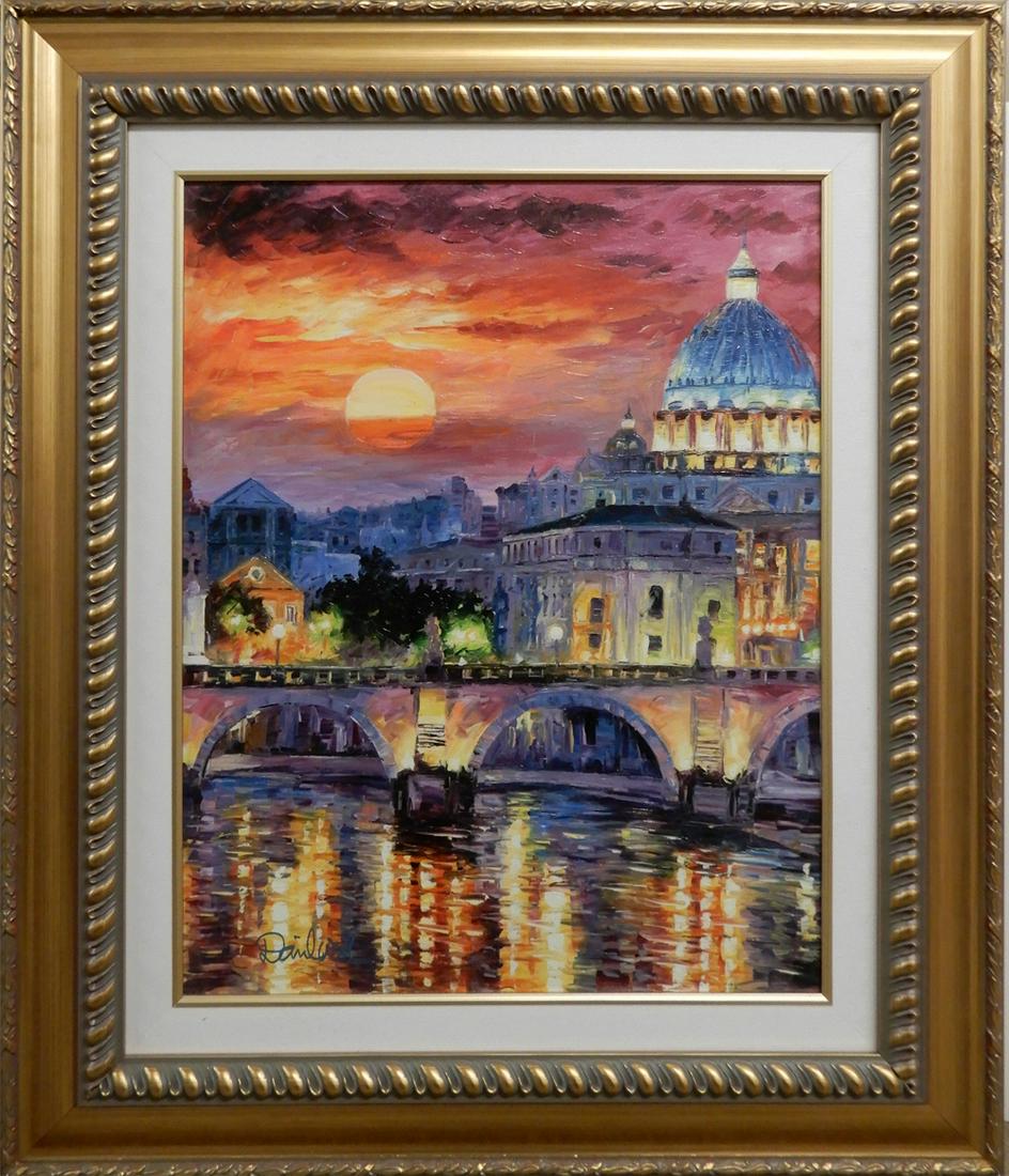 Daniel Wall giclee on canvas embellished (1 of 2)