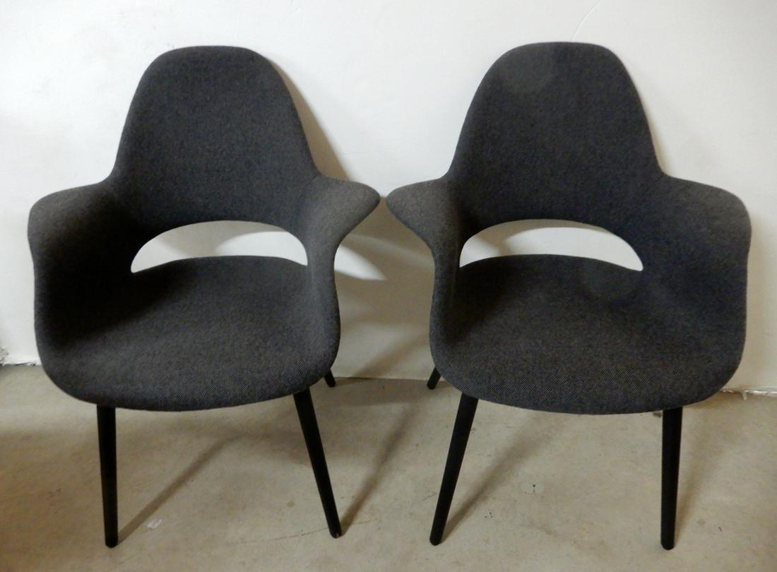 Pair of Eames and Saarinen organic high back chairs (1 of 1)